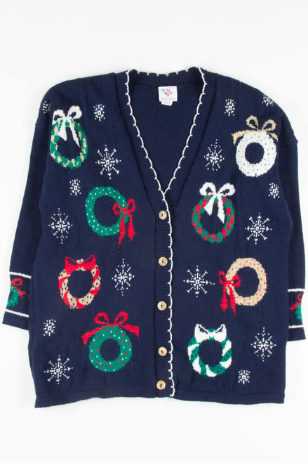 Blue Ugly Christmas Cardigan 52151