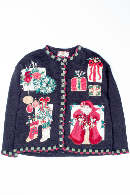 Black Ugly Christmas Cardigan 52764