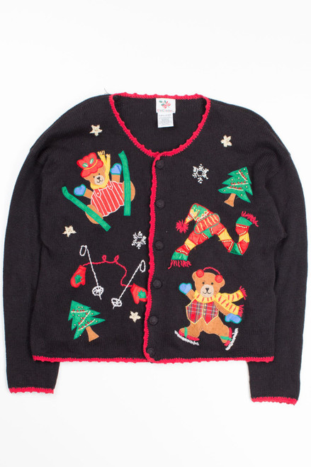 Black Ugly Christmas Cardigan 52722