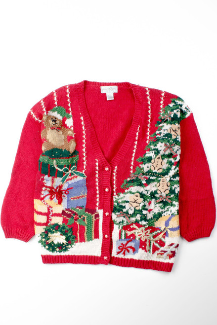 Red Ugly Christmas Cardigan 52881