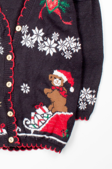 Black Ugly Christmas Cardigan 52791