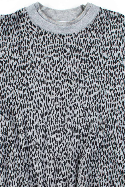 Grey Animal Print Sweatshirt