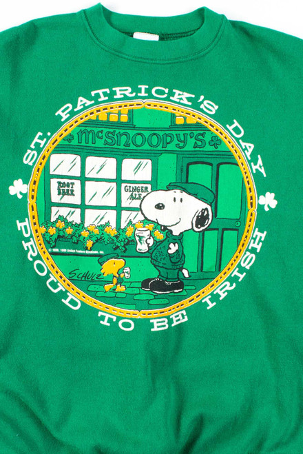 Vintage Snoopy St. Patricks Sweatshirt