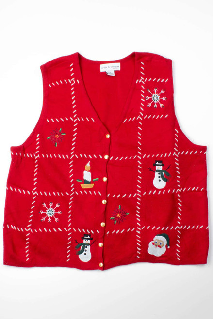 Red Ugly Christmas Vest 52945