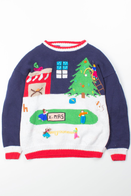 Blue Ugly Christmas Pullover 52797