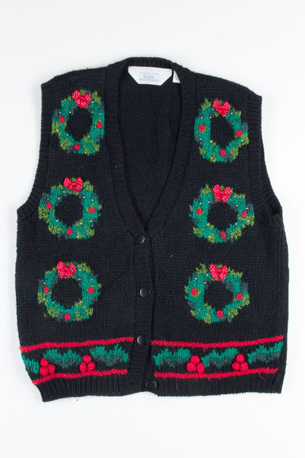 Black Ugly Christmas Vest 52470