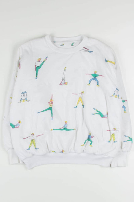 Vintage Reversible Yoga Puff Sweatshirt