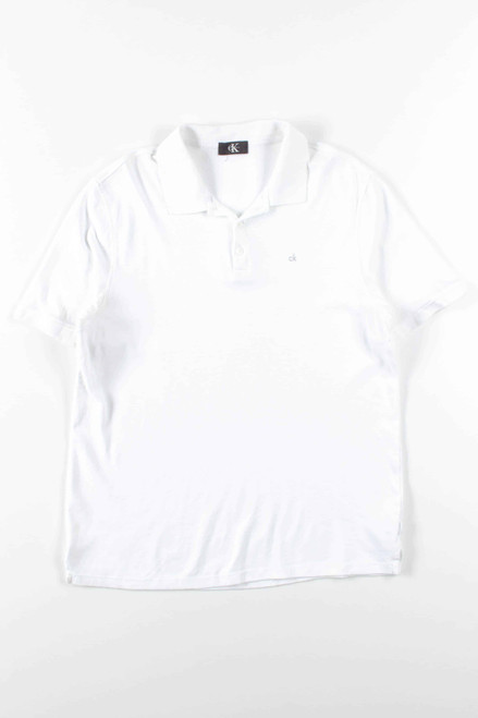 White Calvin Klein Polo Shirt