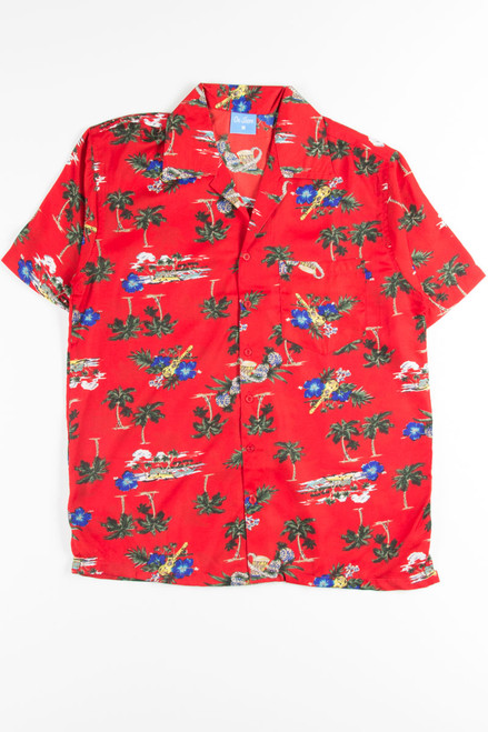 Red Island Life Instruments Hawaiian Shirt