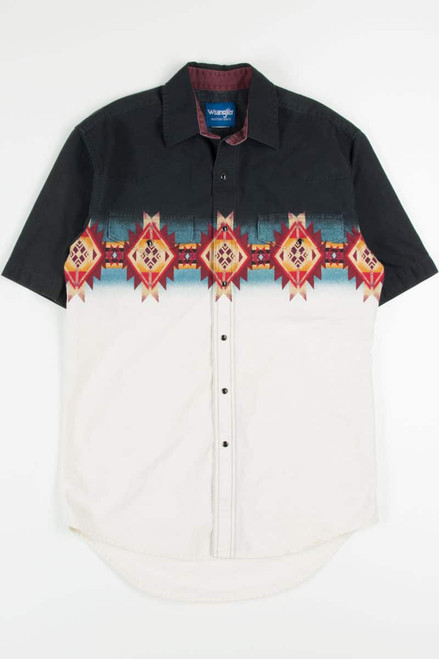 Wrangler Southwestern Stripe Button Up Shirt