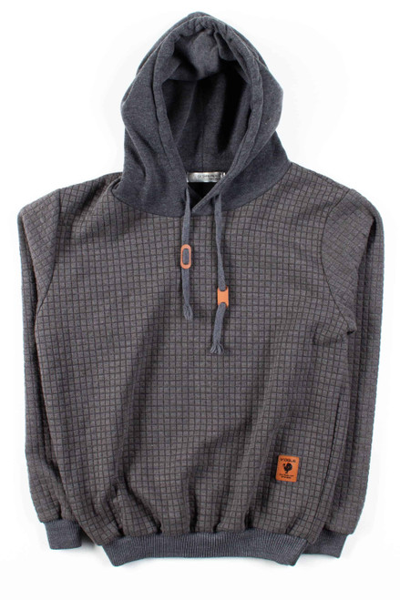 Grey Quilted Hoodie