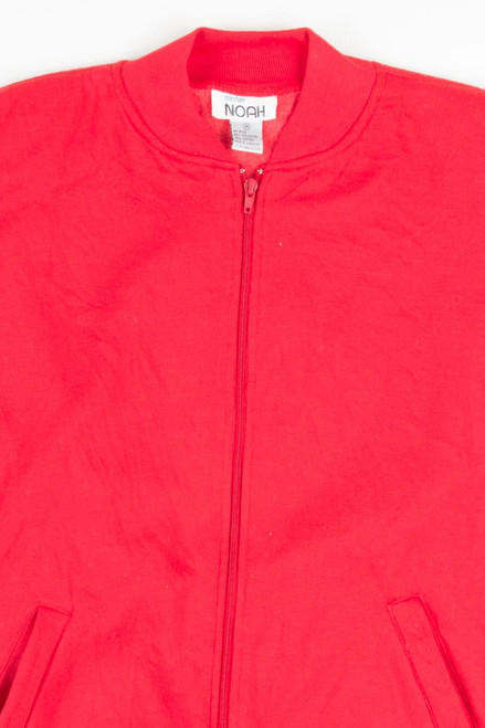 Red Zip Up Sweatshirt