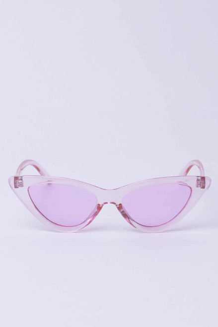 Clear Colored Cat Eye Sunglasses