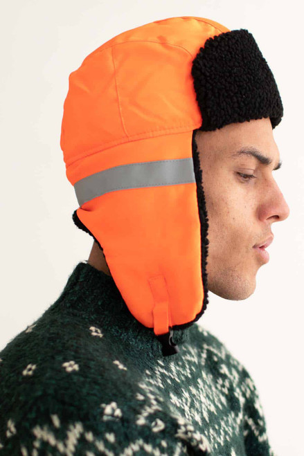Orange Reflective Fargo Hat