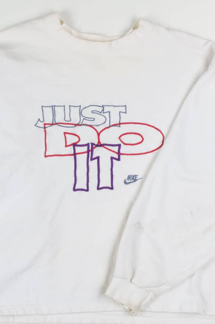 Just Do It Embroidered Nike Sweatshirt