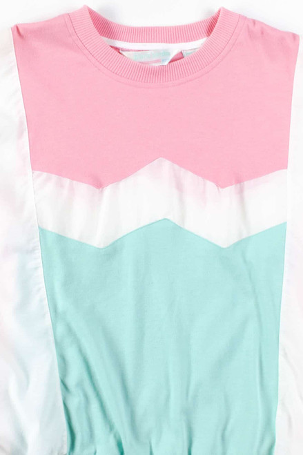 Pastel Color Block Light Sweatshirt