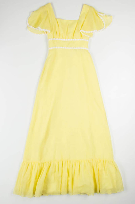 Vintage Yellow Daisey Chain Dress