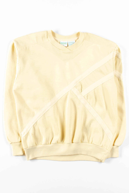 Yellow Ribbed Sweatshirt