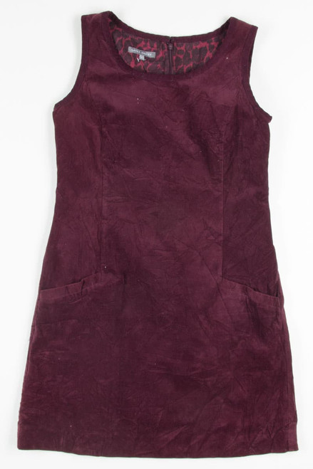 Plum Corduroy Dress