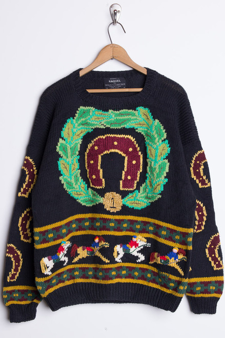 Vintage Equestrian Sweater