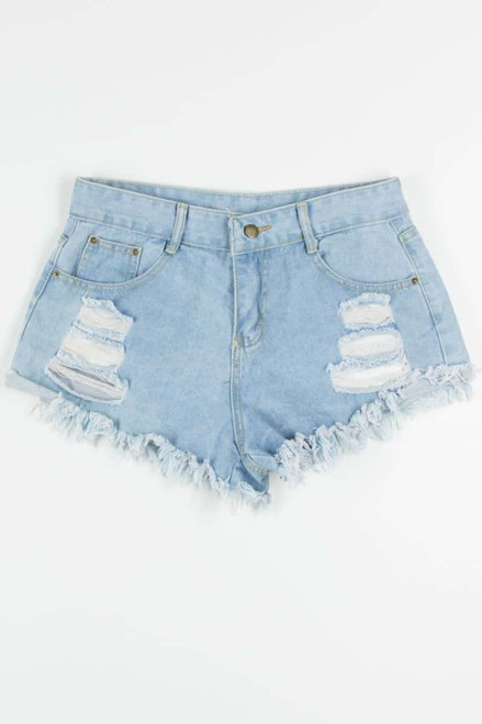 Distressed Cut Off Denim Shorts (sz. Large)