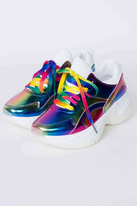 Metallic Rainbow Chunky Sneaker