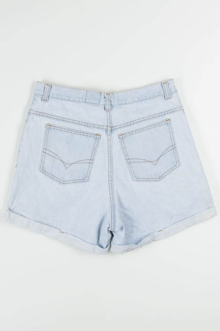Vintage High Waisted Cuffed Denim Shorts (sz. 14)