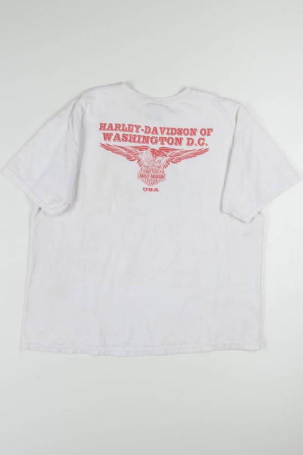 Stained Washington D.C. Harley-Davidson T-Shirt