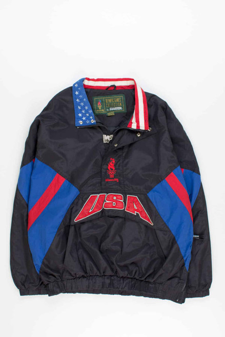 Vintage USA Spellout 1996 Olympics Starter Jacket