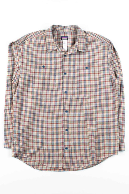 Tan Plaid Patagonia Button Up Shirt