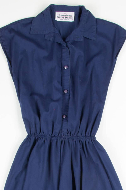 Navy Shirt Dress