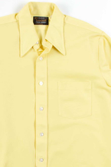 Yellow Penn Prest Button Up Shirt