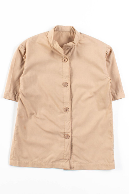 Tan Button Up Top