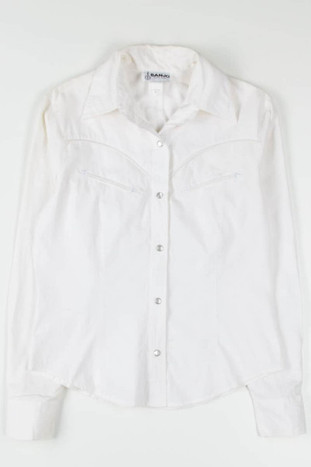 Western White Button Up Shirt