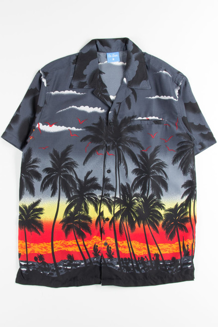 Black Sunset Dancers Hawaiian Shirt