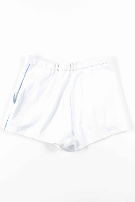 White & Blue Pleated Tennis Shorts (sz. Small)