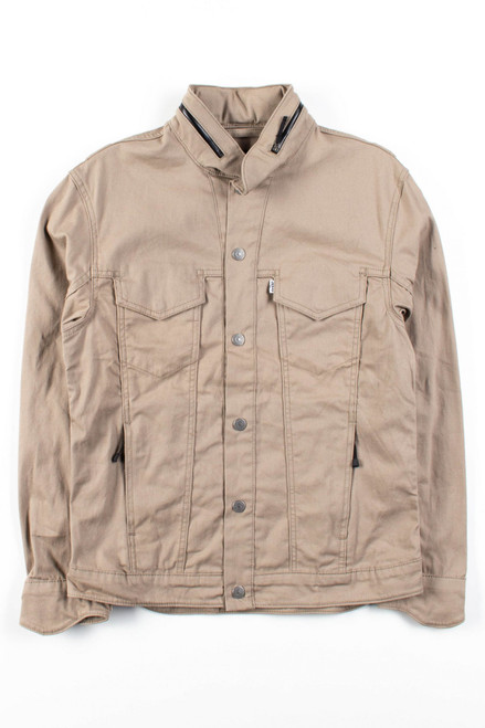 Tan Levi's Military Rain Jacket