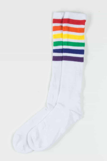 Pride Rainbow Stripe Knee High Socks 1