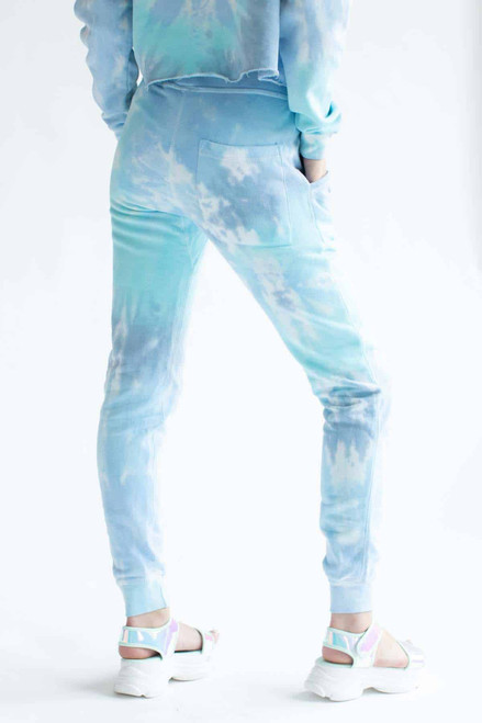 Blue Rainbow Tie Dye Joggers