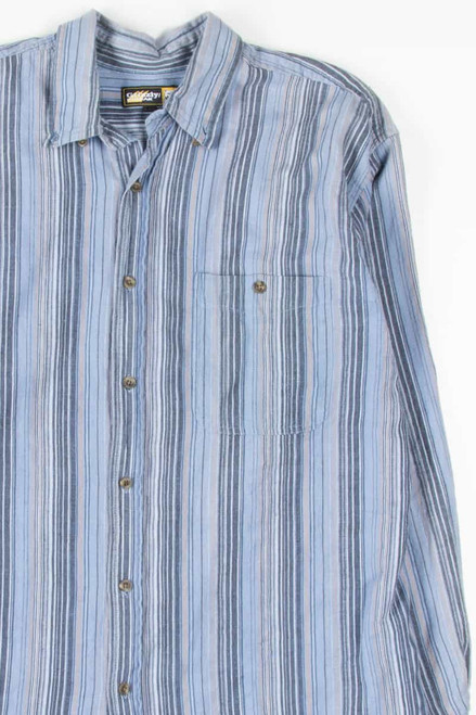 Blue Striped Button Up Shirt 3