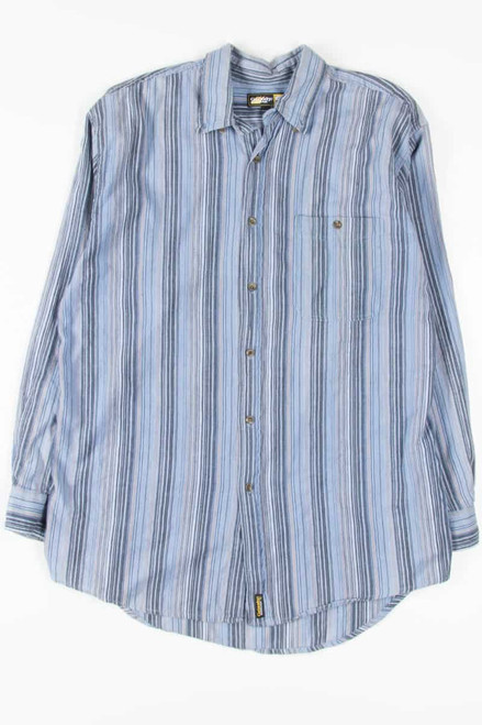 Blue Striped Button Up Shirt 3