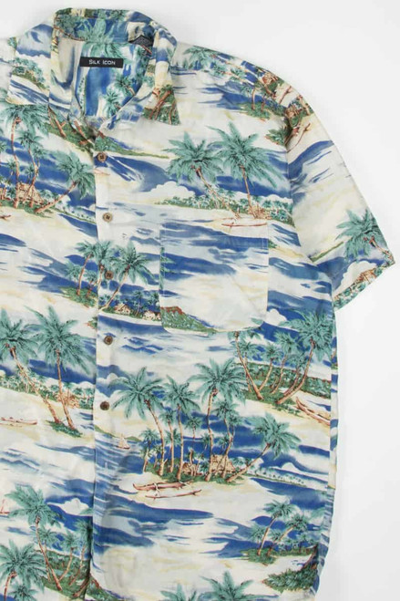 Vintage Beach & Ocean Hawaiian Shirt