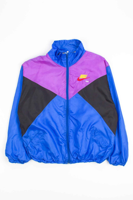 Blue and Purple Vintage Nike Windbreaker