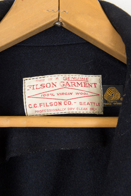 Filson Co. Wool Navy Men's Pea Coat