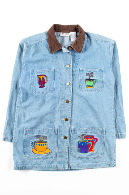 Coffee Mugs Denim Jacket 1151