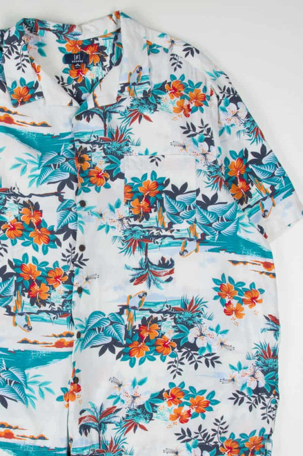 Parrot in Paradise Hawaiian Shirt