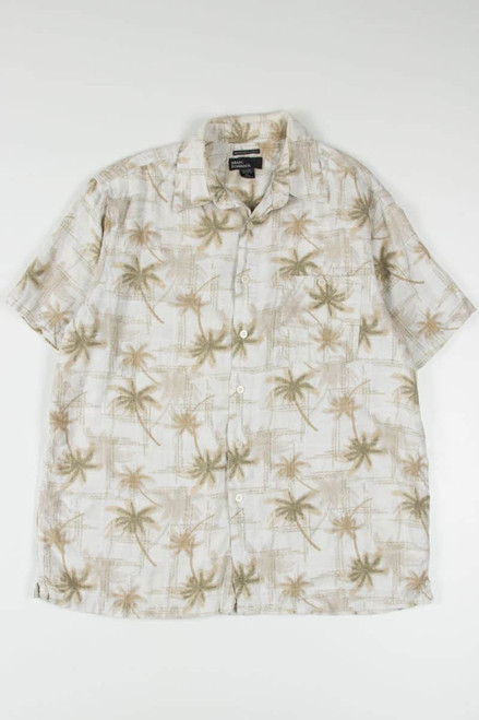 Plaid Palm Trees Hawaiian Shirt
