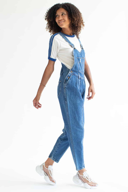 Vintage Paperbag Waist Denim Overalls (sz. 11)