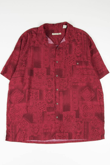 Red Tribal Pattern Hawaiian Shirt