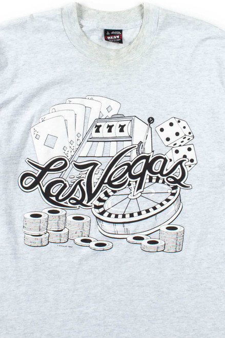 Las Vegas Gambling T-Shirt (1992, Single Stitch)